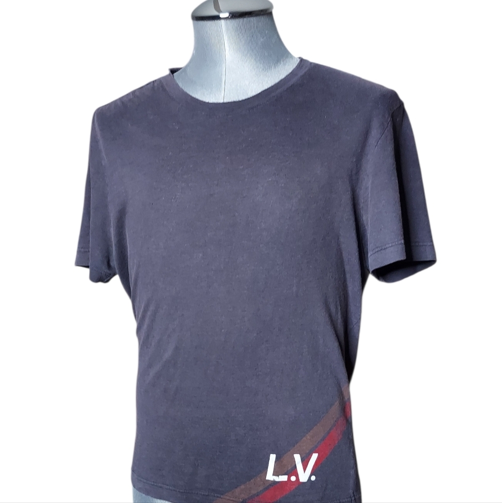 Louis Vuitton | Vtg Marc Jacobs | Linen | Monogram Painted Logo | 2004 Tee - Picture 2 of 15